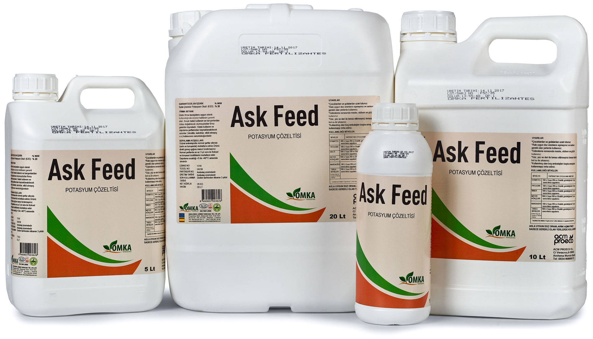 ASK FEED Potasyum Çözeltisi Sıvı Potasyum